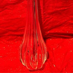 Vintage clear 10” plastic teardrop Christmas ornament- preloved